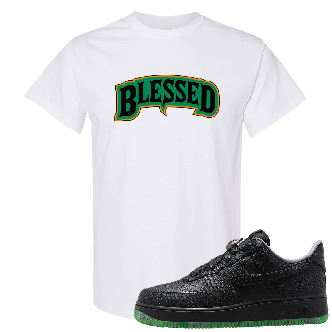 Halloween Low 1s T Shirt | Blessed Arch, White