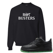 Halloween Low 1s Crewneck Sweatshirt | Bot Buster, Black