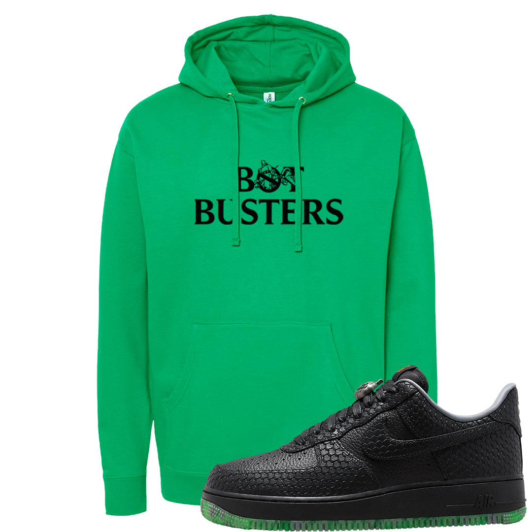 Halloween Low 1s Hoodie | Bot Buster, Irish Green