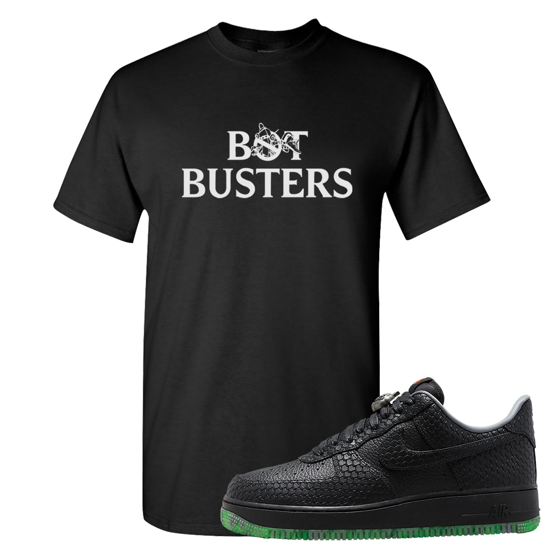 Halloween Low 1s T Shirt | Bot Buster, Black