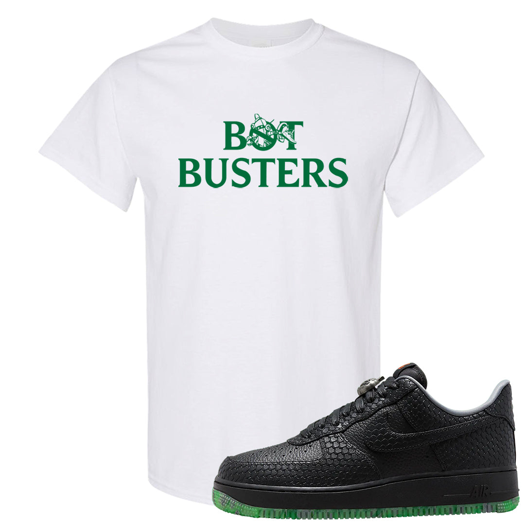 Halloween Low 1s T Shirt | Bot Buster, White