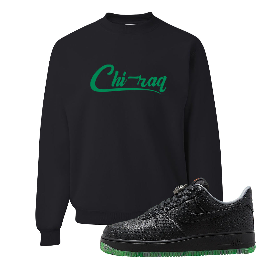 Halloween Low 1s Crewneck Sweatshirt | Chiraq, Black