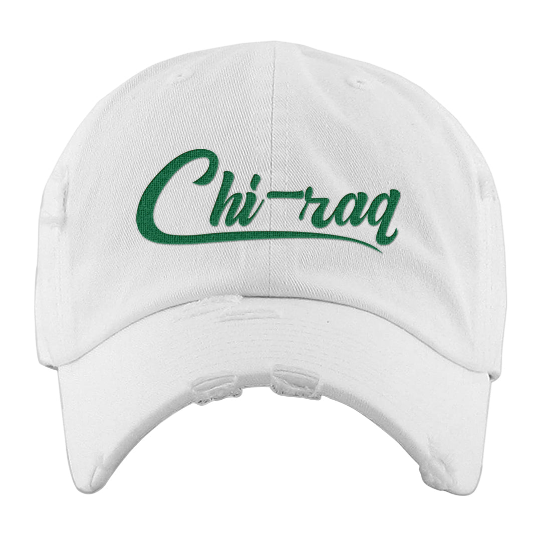 Halloween Low 1s Distressed Dad Hat | Chiraq, White