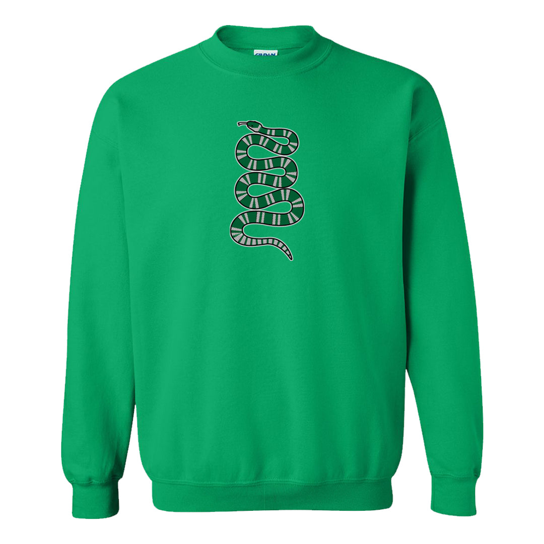 Halloween Low 1s Crewneck Sweatshirt | Coiled Snake, Irish Green