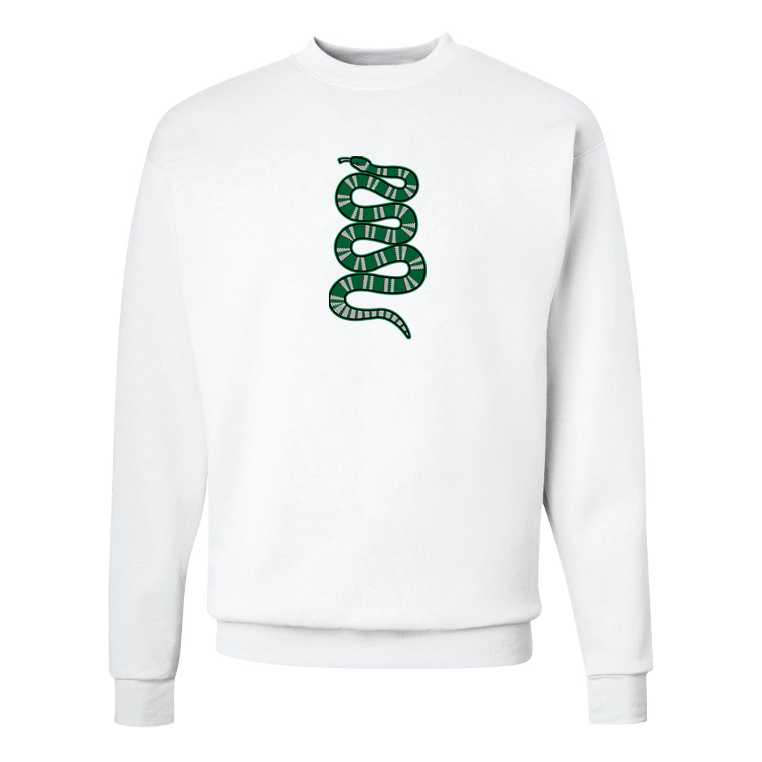 Halloween Low 1s Crewneck Sweatshirt | Coiled Snake, White