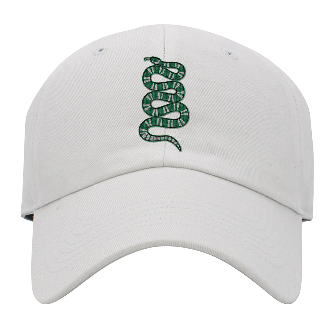 Halloween Low 1s Dad Hat | Coiled Snake, White