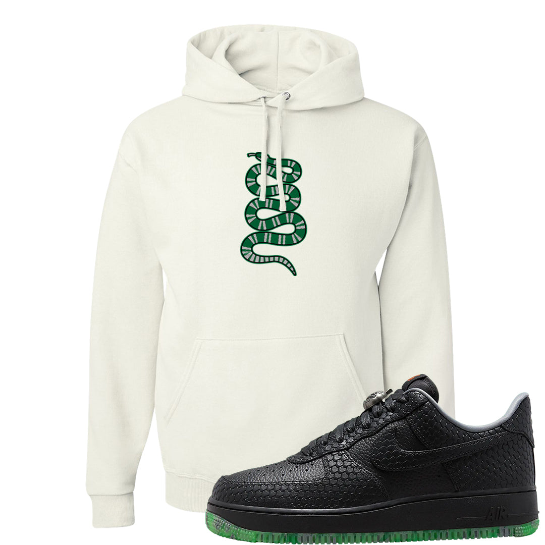 Halloween Low 1s Hoodie | Coiled Snake, White