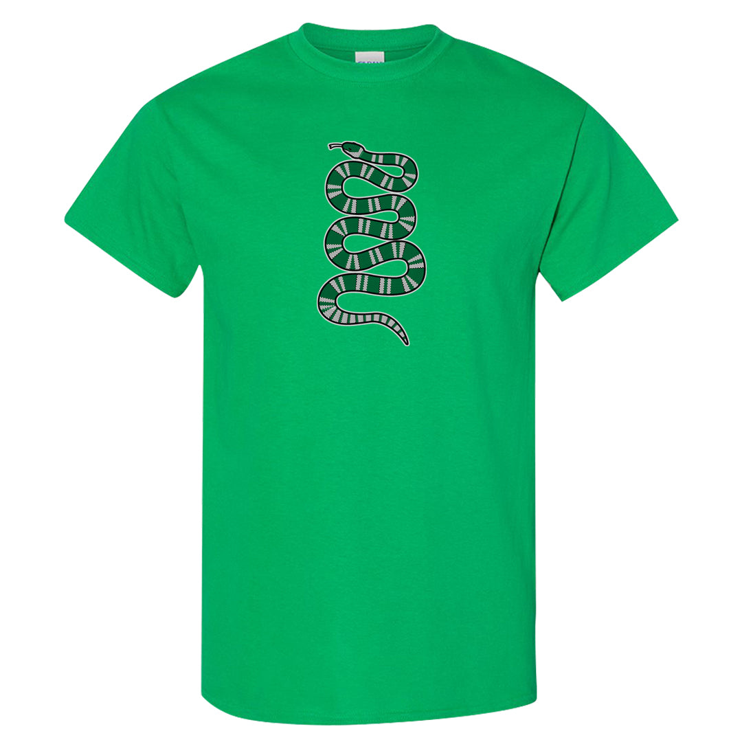 Halloween Low 1s T Shirt | Coiled Snake, Irish Green