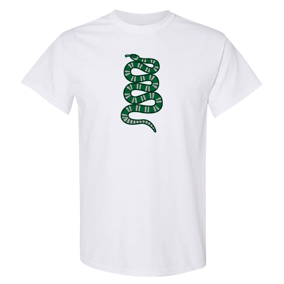 Halloween Low 1s T Shirt | Coiled Snake, White