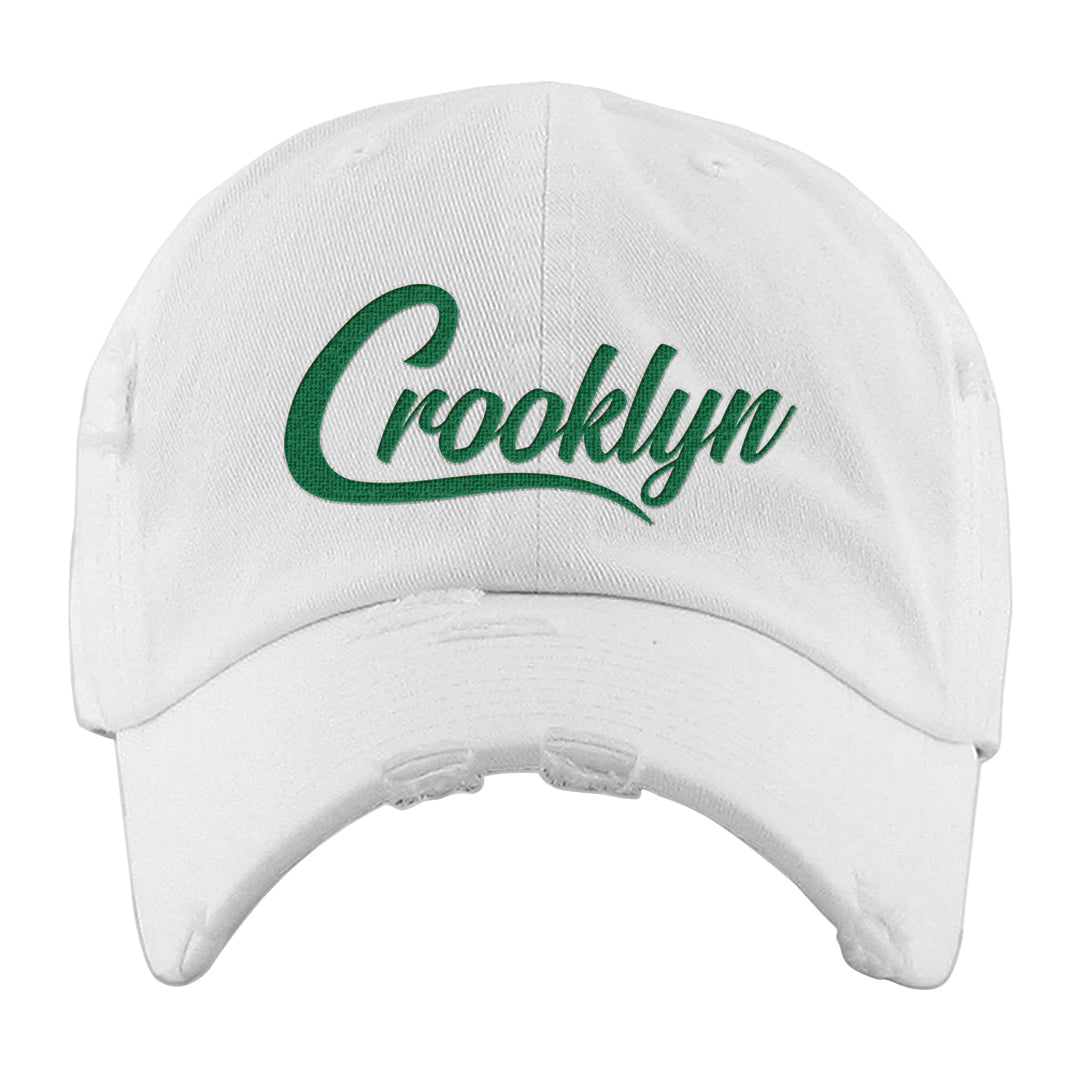 Halloween Low 1s Distressed Dad Hat | Crooklyn, White