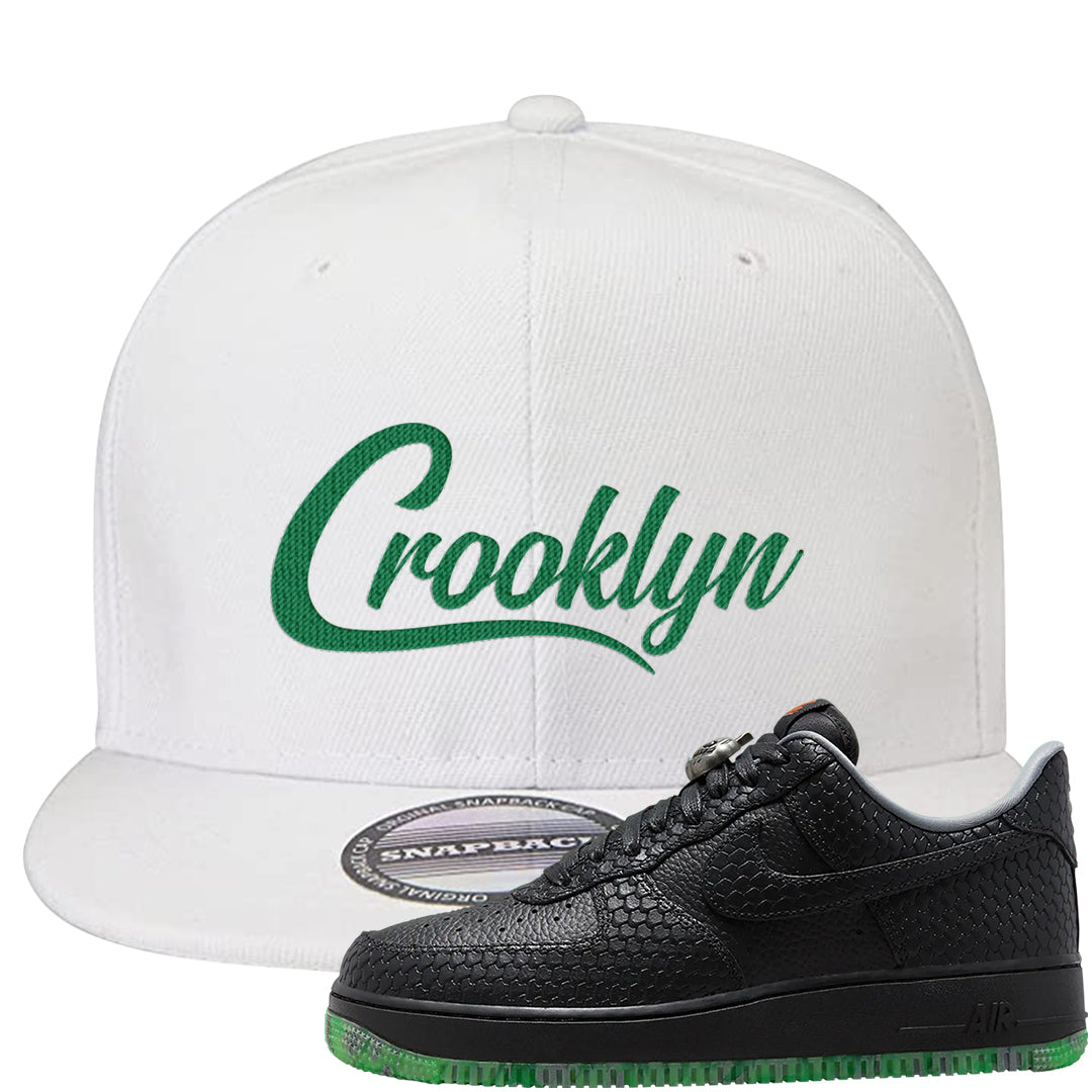 Halloween Low 1s Snapback Hat | Crooklyn, White