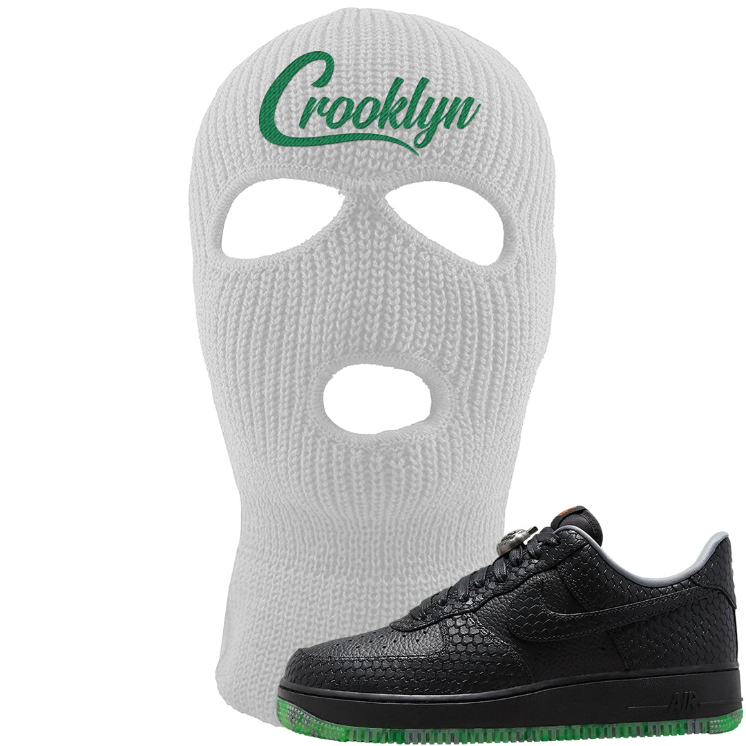 Halloween Low 1s Ski Mask | Crooklyn, White