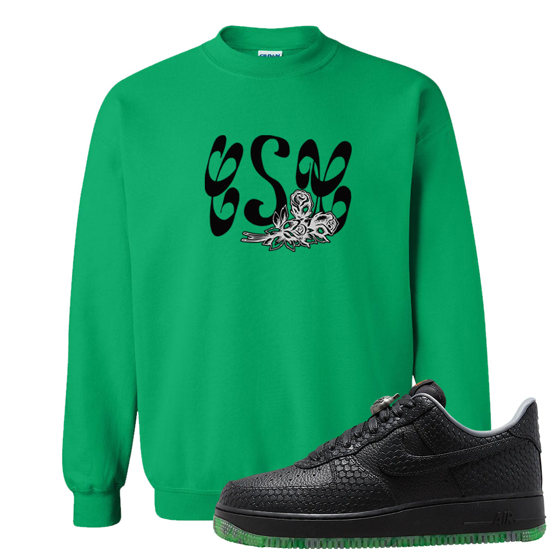 Halloween Low 1s Crewneck Sweatshirt | Certified Sneakerhead, Irish Green