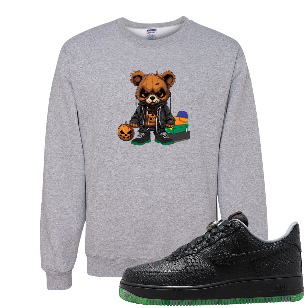 Halloween Low 1s Crewneck Sweatshirt | Halloween Standard Bear, Ash