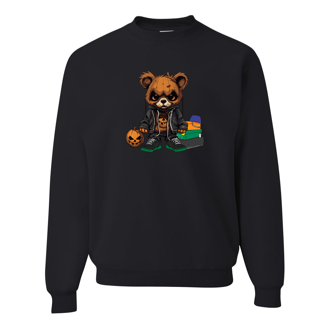 Halloween Low 1s Crewneck Sweatshirt | Halloween Standard Bear, Black