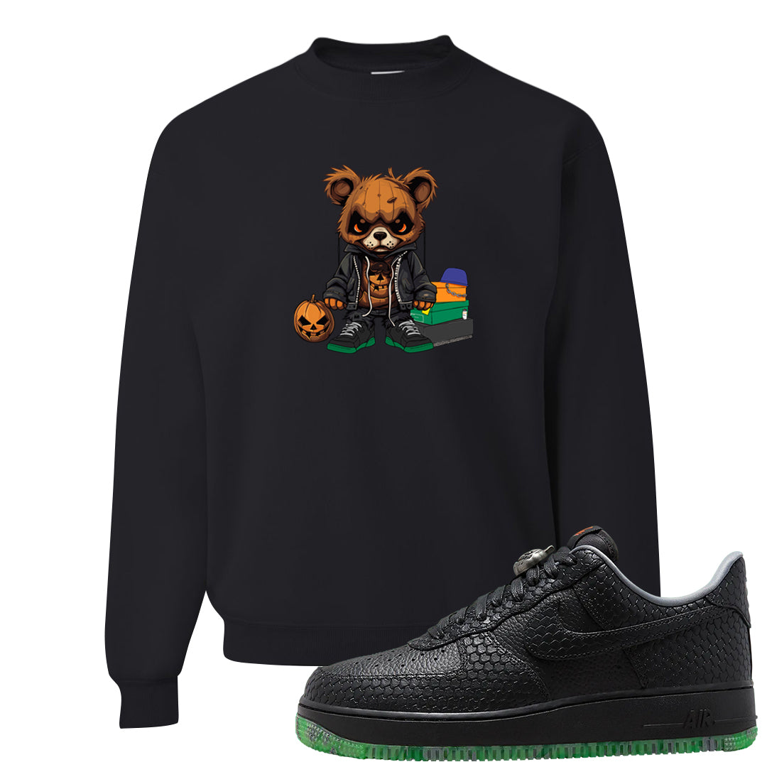 Halloween Low 1s Crewneck Sweatshirt | Halloween Standard Bear, Black