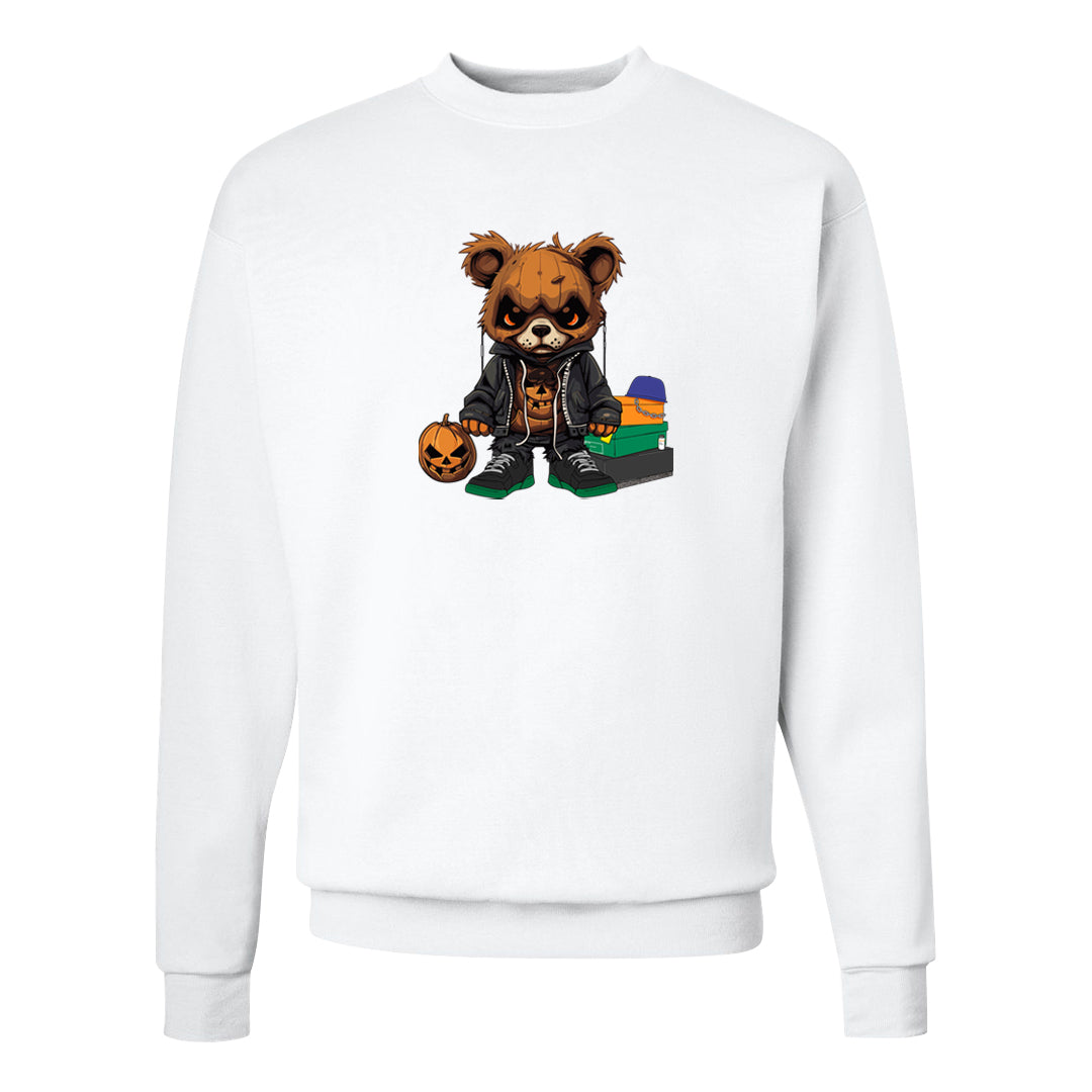 Halloween Low 1s Crewneck Sweatshirt | Halloween Standard Bear, White