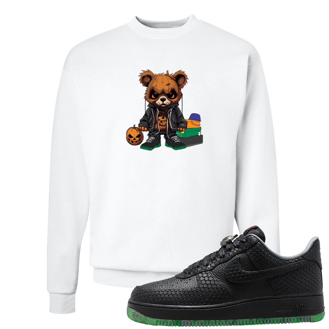 Halloween Low 1s Crewneck Sweatshirt | Halloween Standard Bear, White