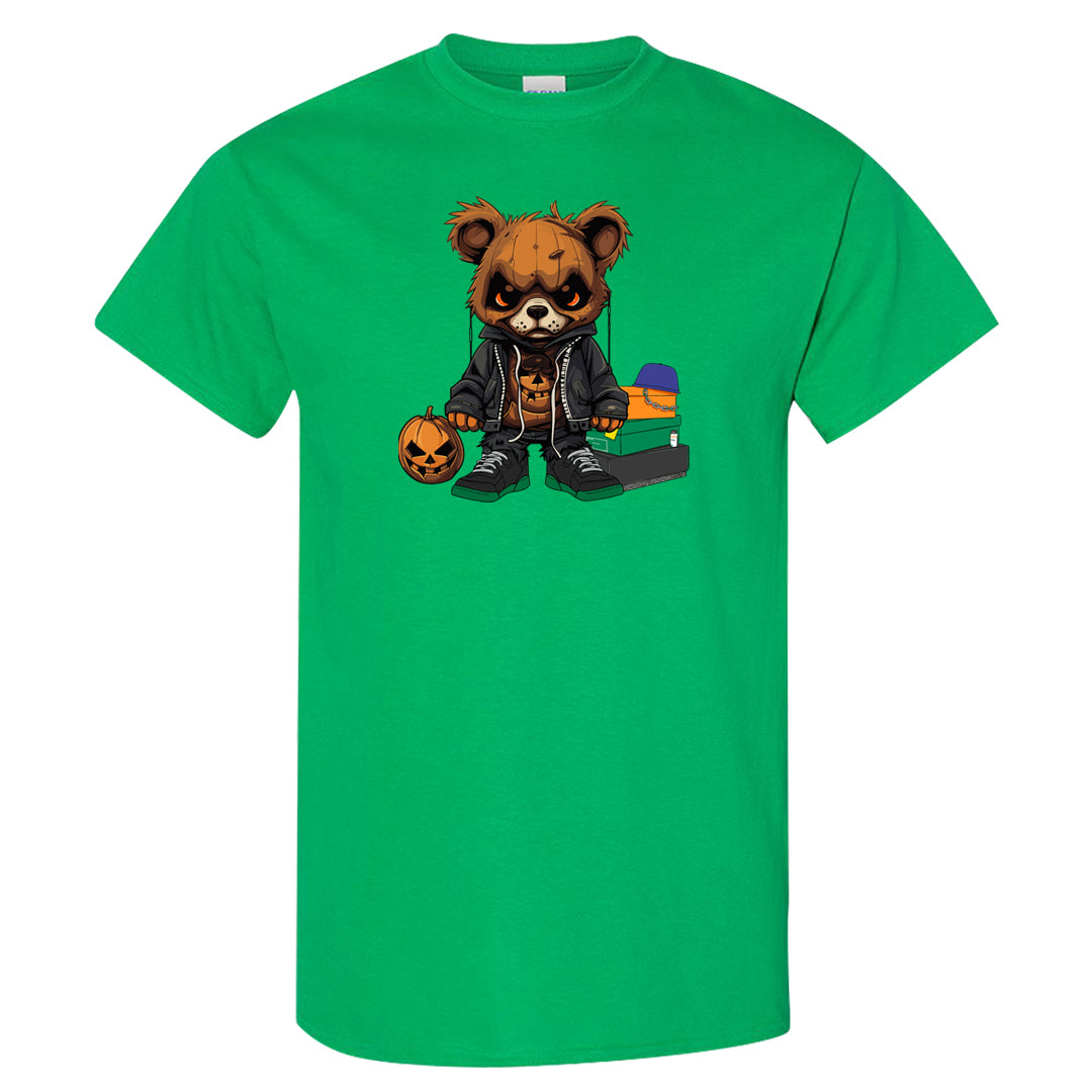 Halloween Low 1s T Shirt | Halloween Standard Bear, Irish Green