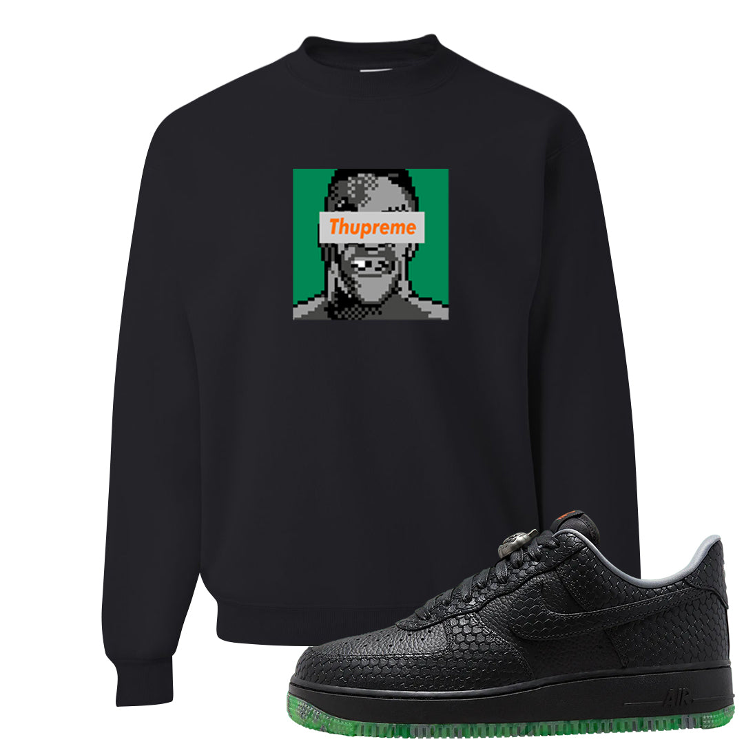 Halloween Low 1s Crewneck Sweatshirt | Thupreme, Black