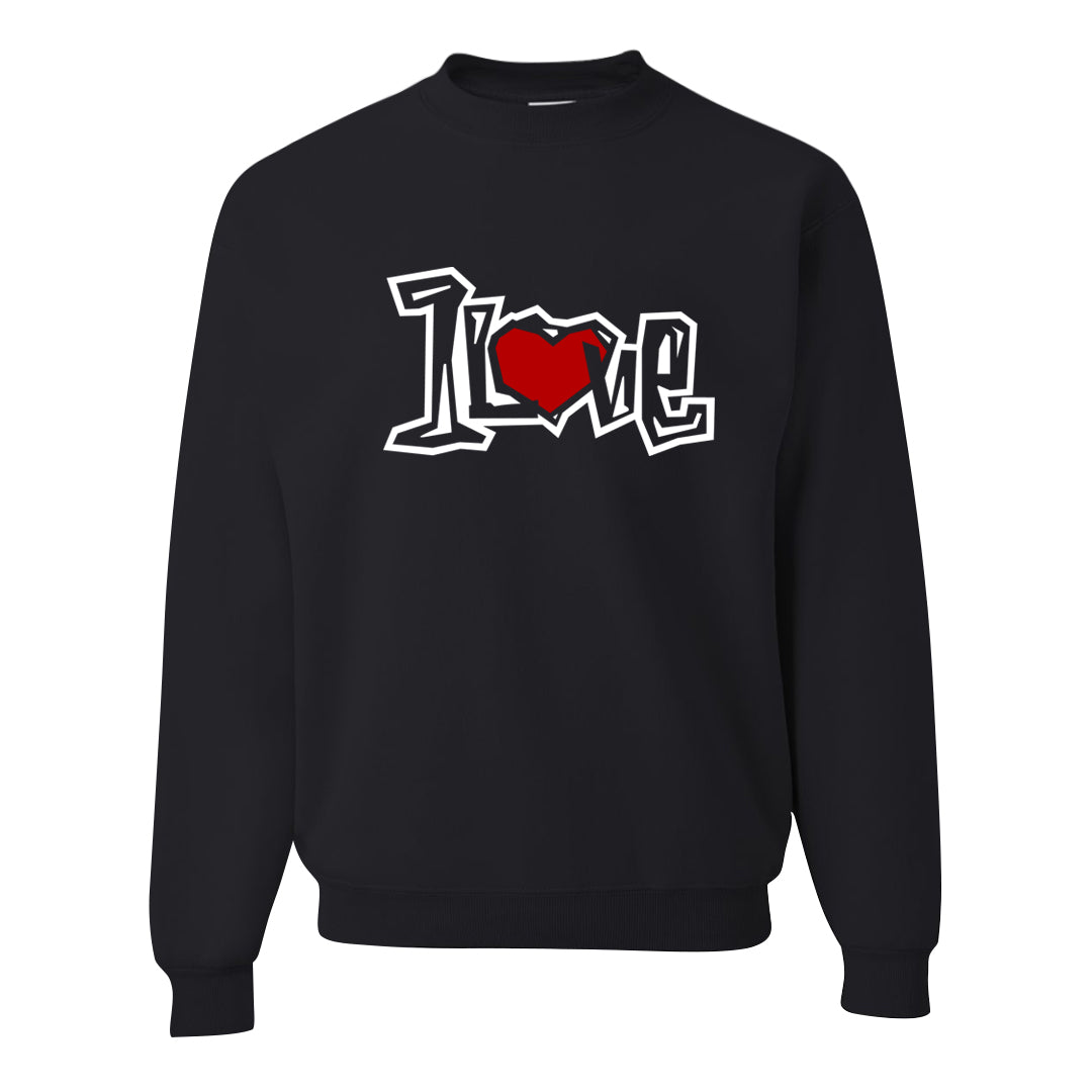Light Iron Ore AF1s Crewneck Sweatshirt | 1 Love, Black