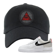 Light Iron Ore AF1s Dad Hat | All Seeing Eye, Black