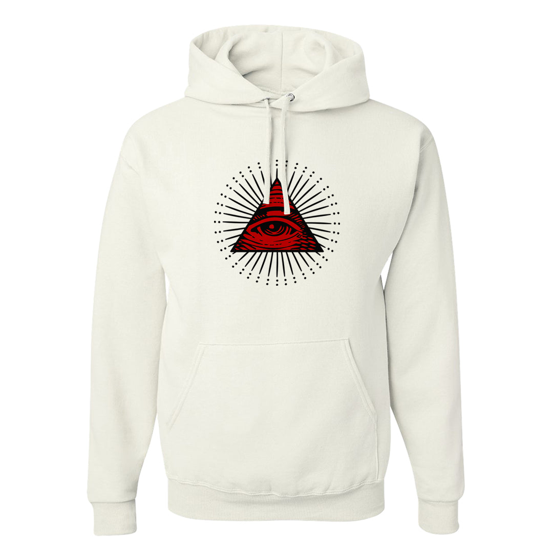 Light Iron Ore AF1s Hoodie | All Seeing Eye, White