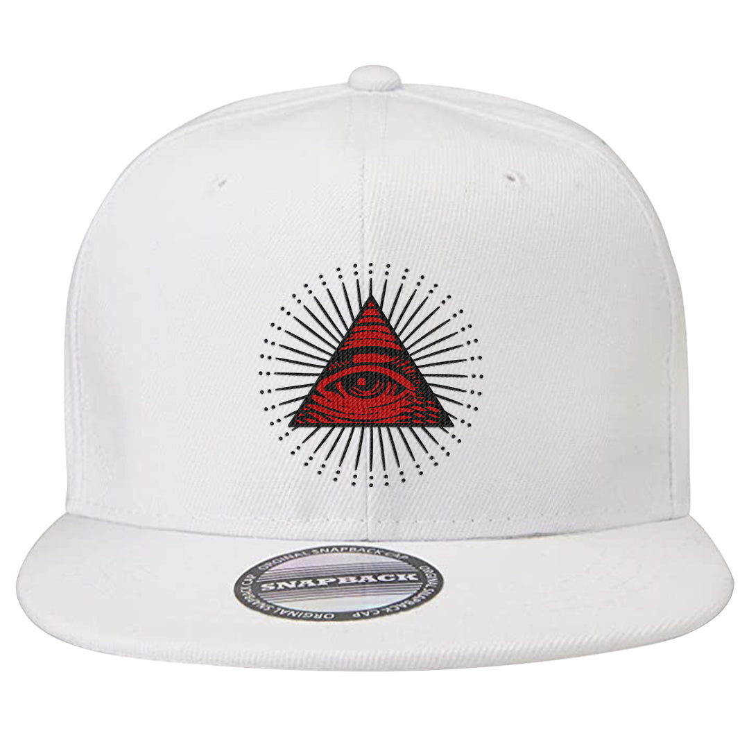 Light Iron Ore AF1s Snapback Hat | All Seeing Eye, White