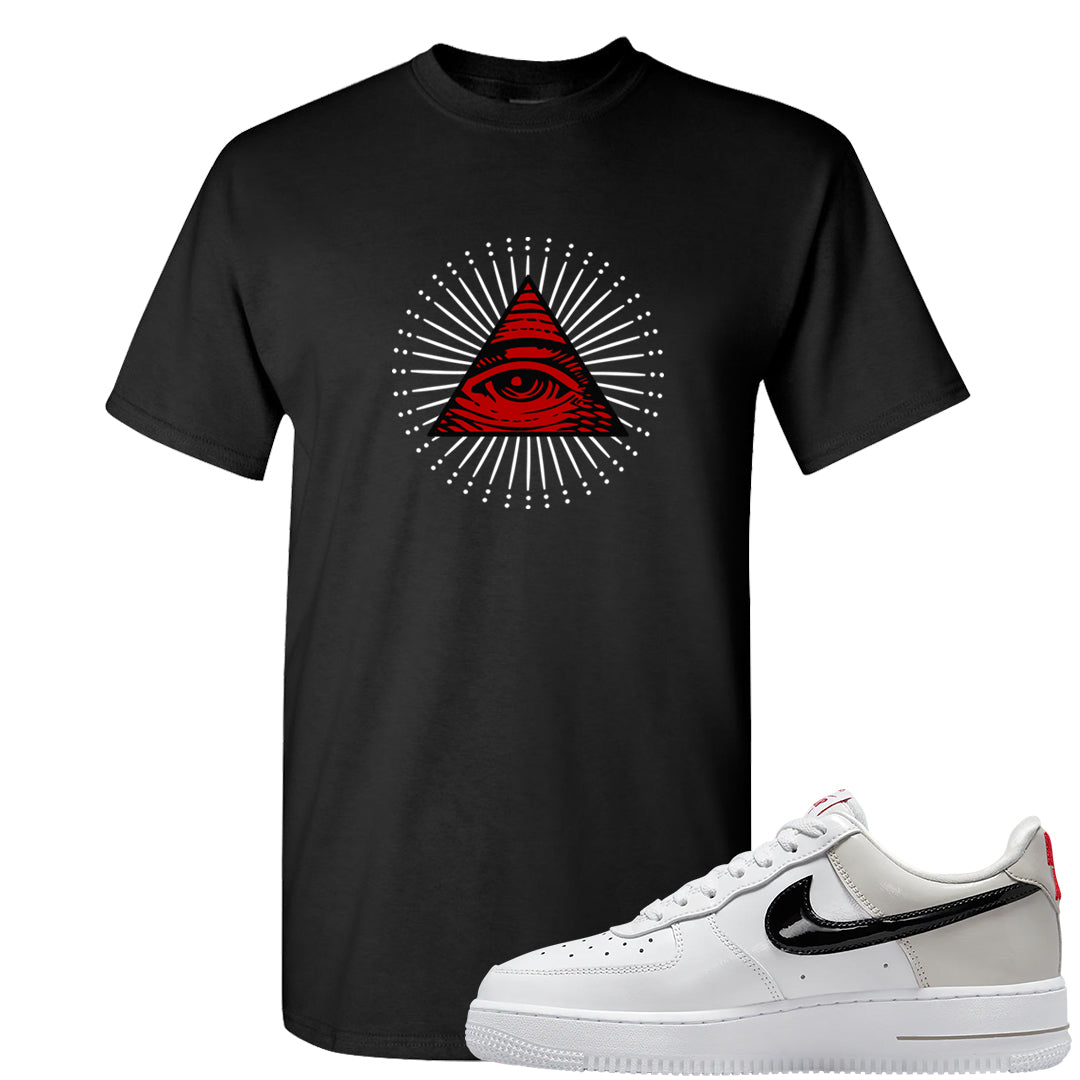 Light Iron Ore AF1s T Shirt | All Seeing Eye, Black