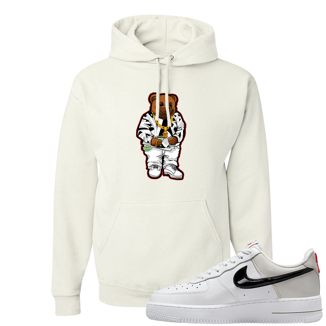 Light Iron Ore AF1s Hoodie | Sweater Bear, White