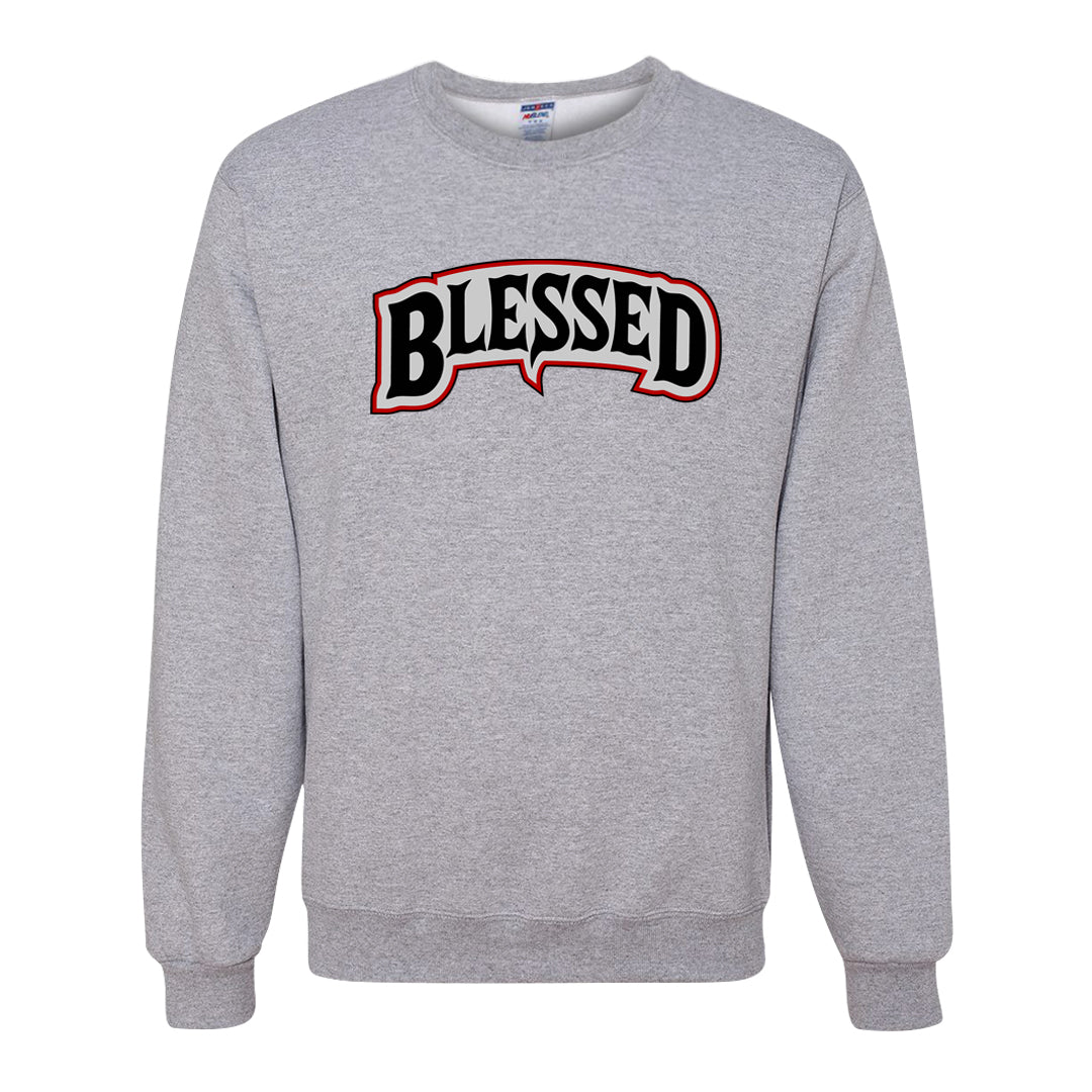 Light Iron Ore AF1s Crewneck Sweatshirt | Blessed Arch, Ash