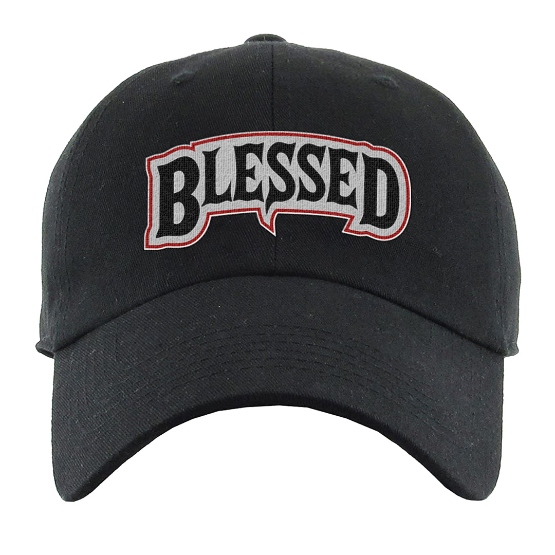 Light Iron Ore AF1s Dad Hat | Blessed Arch, Black