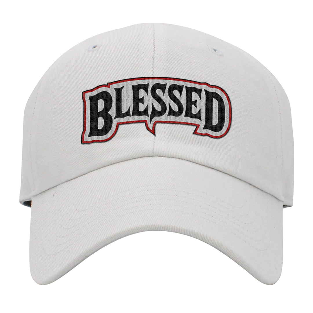 Light Iron Ore AF1s Dad Hat | Blessed Arch, White