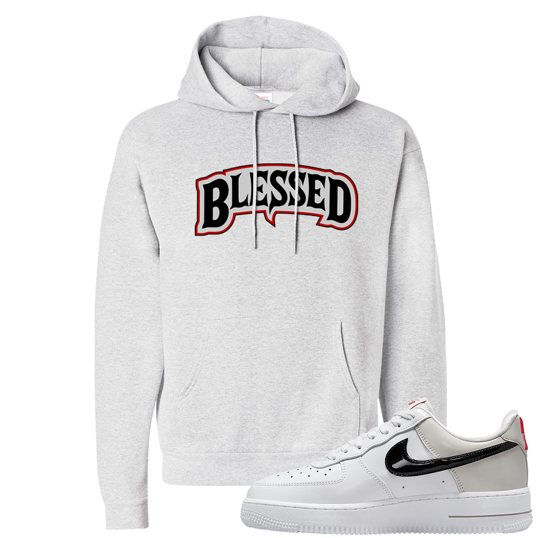 Light Iron Ore AF1s Hoodie | Blessed Arch, Ash