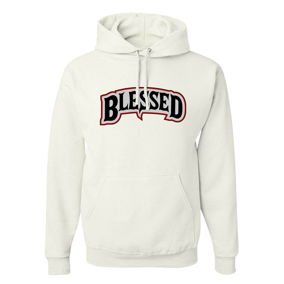 Light Iron Ore AF1s Hoodie | Blessed Arch, White
