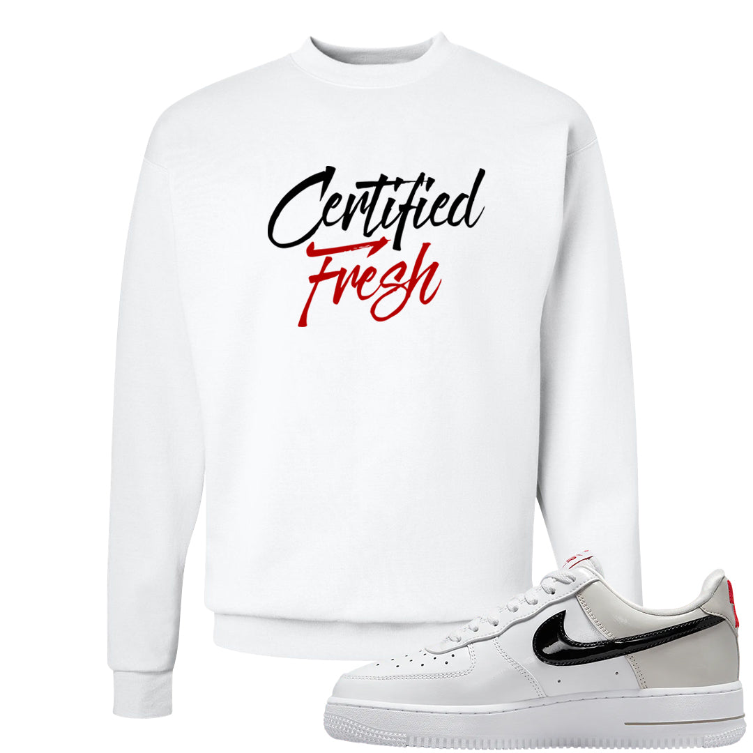 Light Iron Ore AF1s Crewneck Sweatshirt | Certified Fresh, White