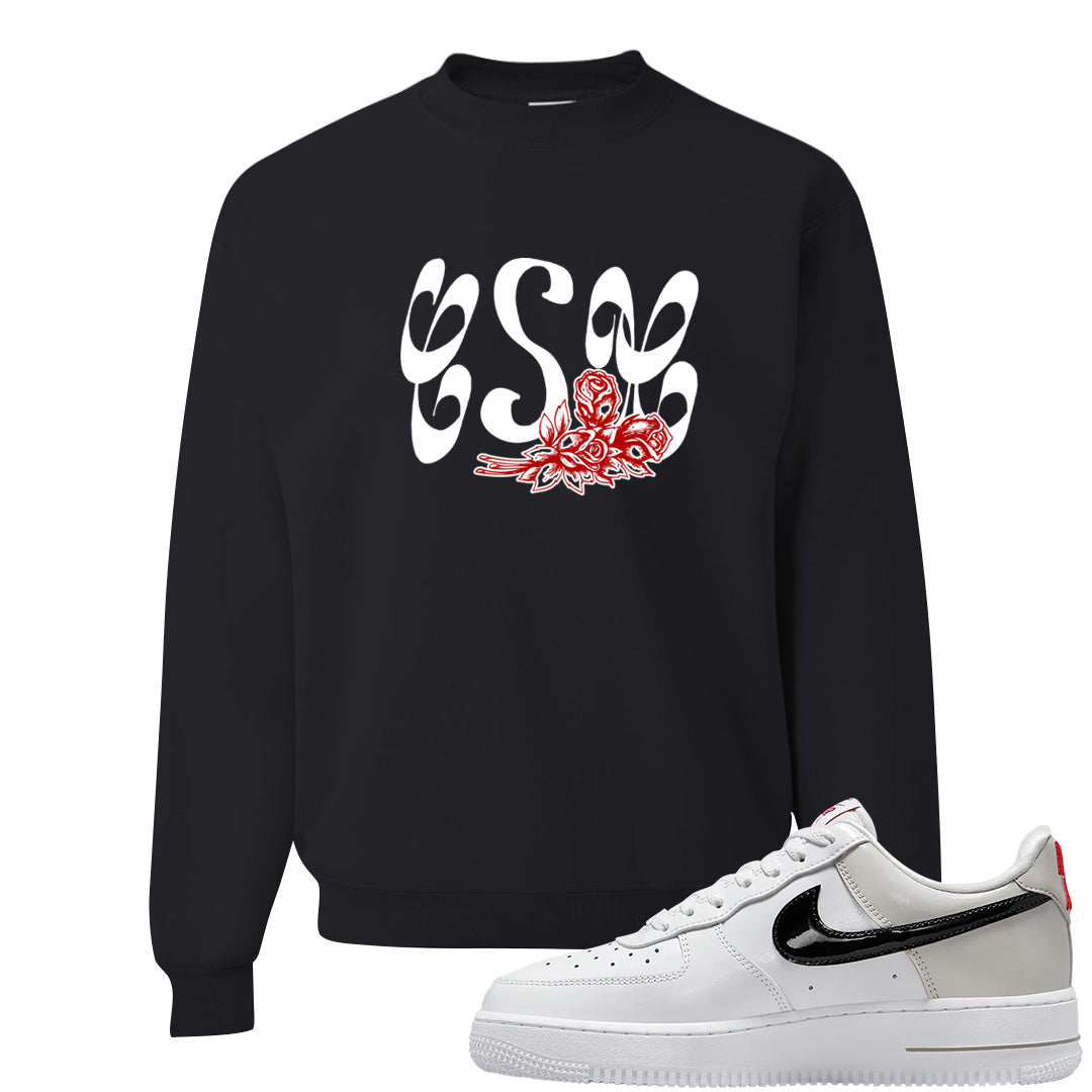 Light Iron Ore AF1s Crewneck Sweatshirt | Certified Sneakerhead, Black