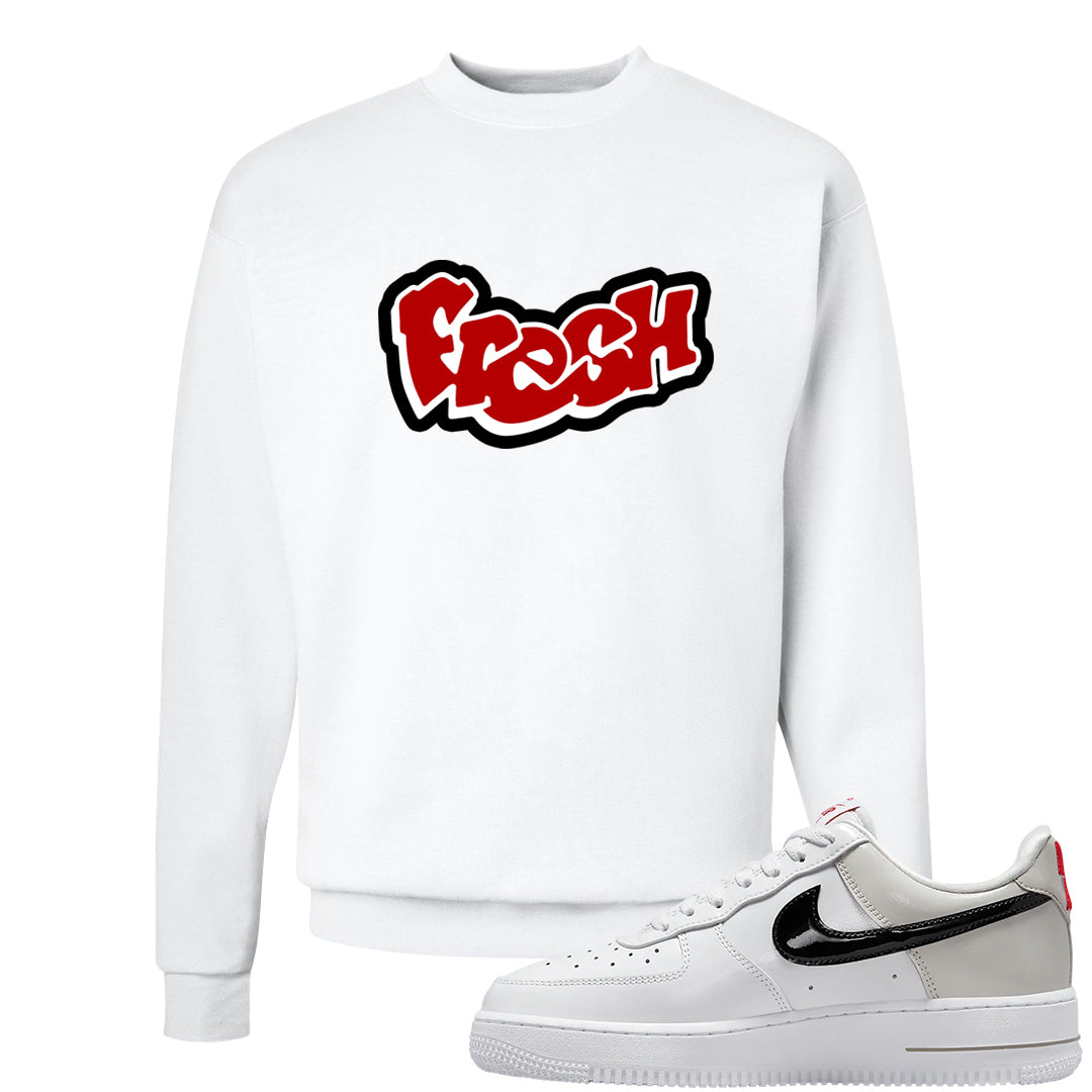 Light Iron Ore AF1s Crewneck Sweatshirt | Fresh, White