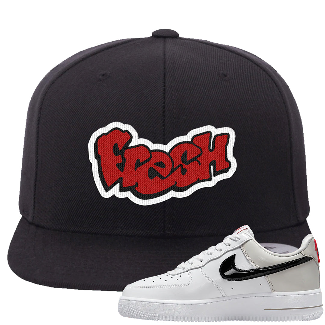 Light Iron Ore AF1s Snapback Hat | Fresh, Black