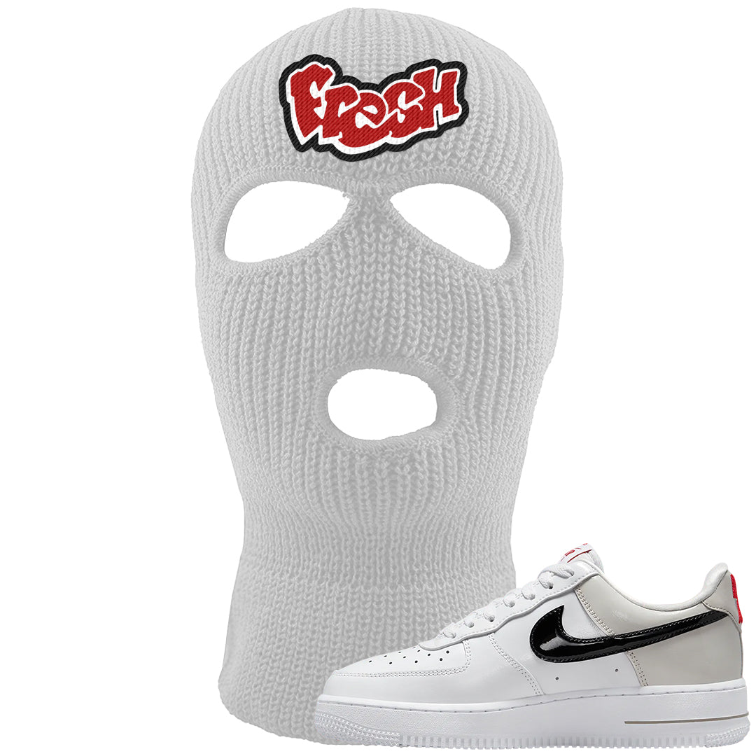 Light Iron Ore AF1s Ski Mask | Fresh, White