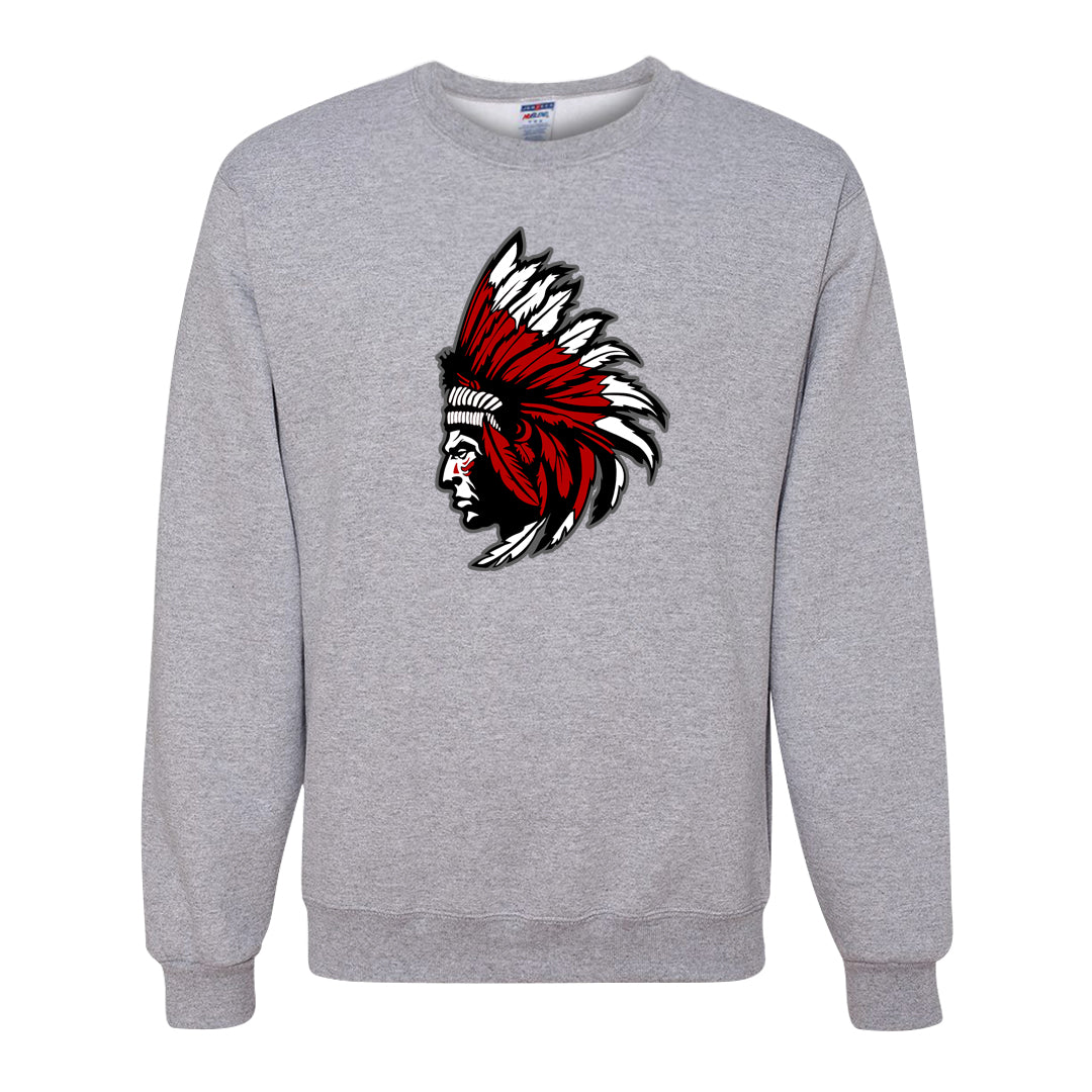 Light Iron Ore AF1s Crewneck Sweatshirt | Indian Chief, Ash