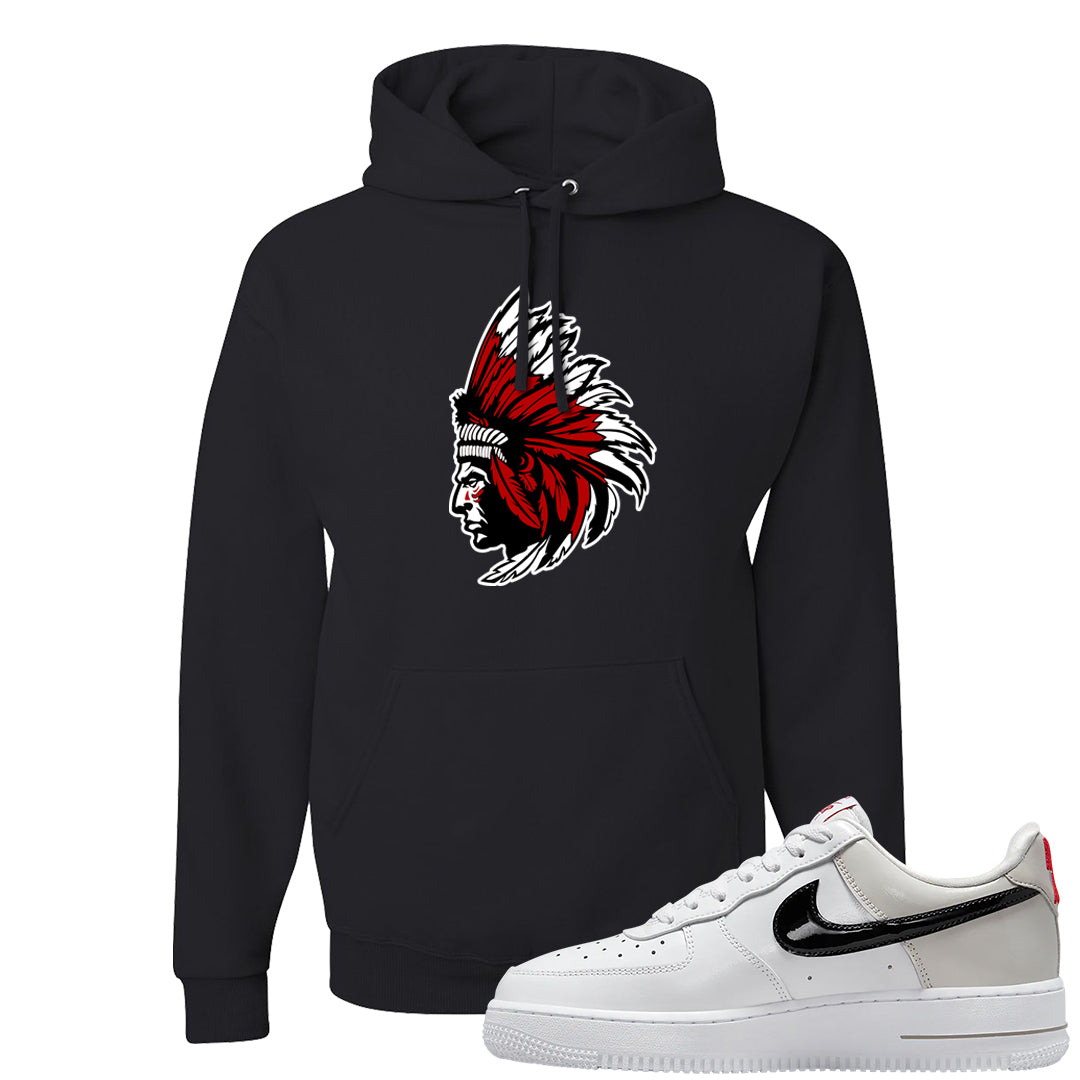 Light Iron Ore AF1s Hoodie | Indian Chief, Black