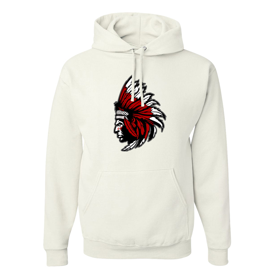 Light Iron Ore AF1s Hoodie | Indian Chief, White