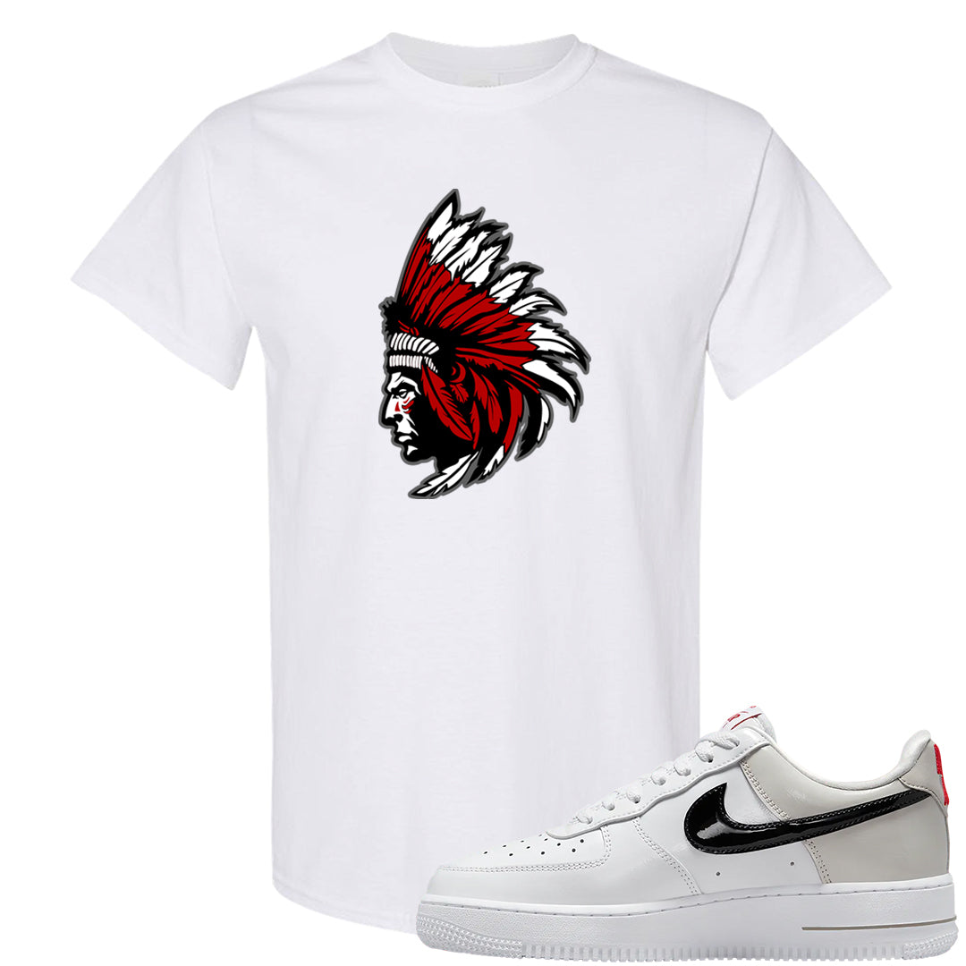 Light Iron Ore AF1s T Shirt | Indian Chief, White