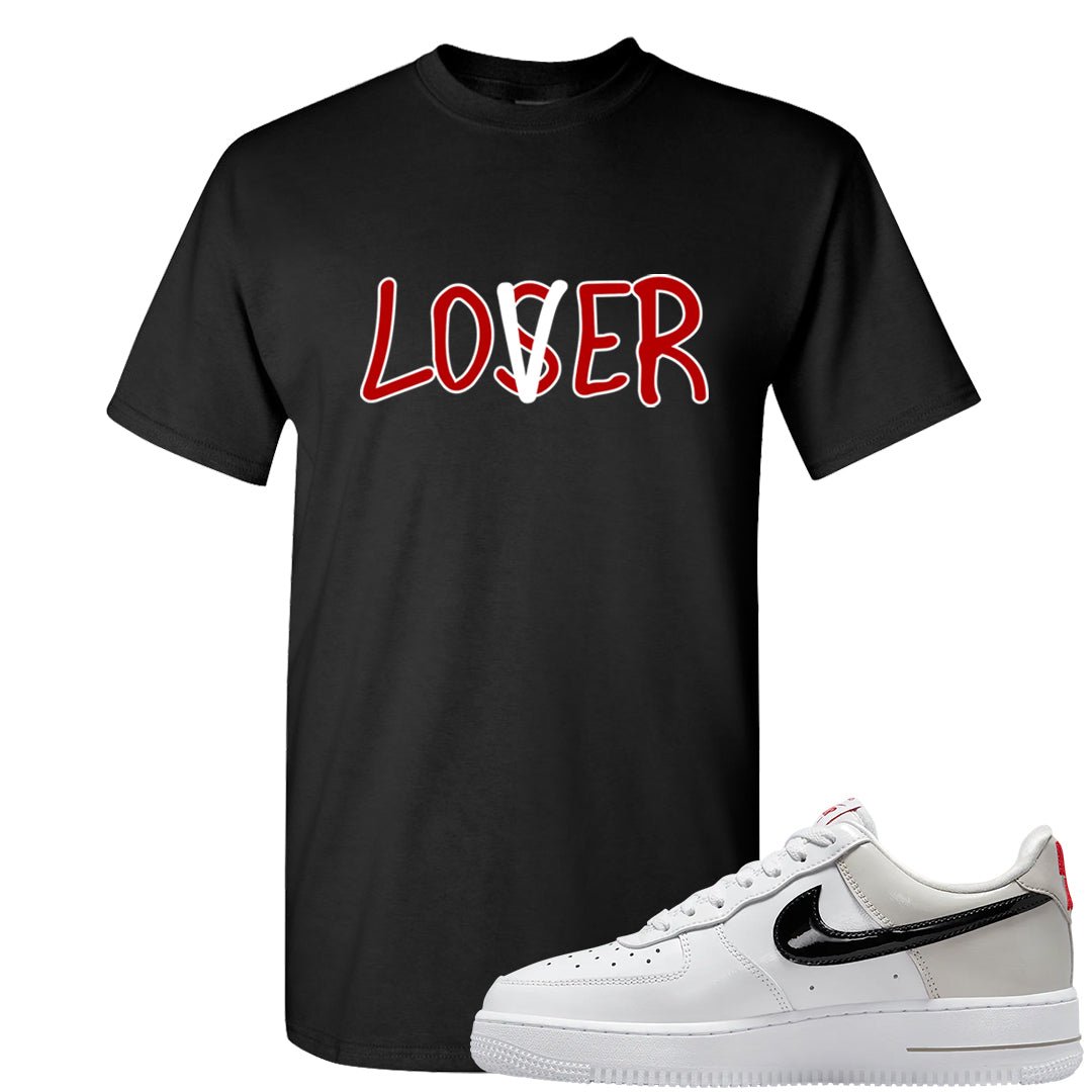 Light Iron Ore AF1s T Shirt | Lover, Black