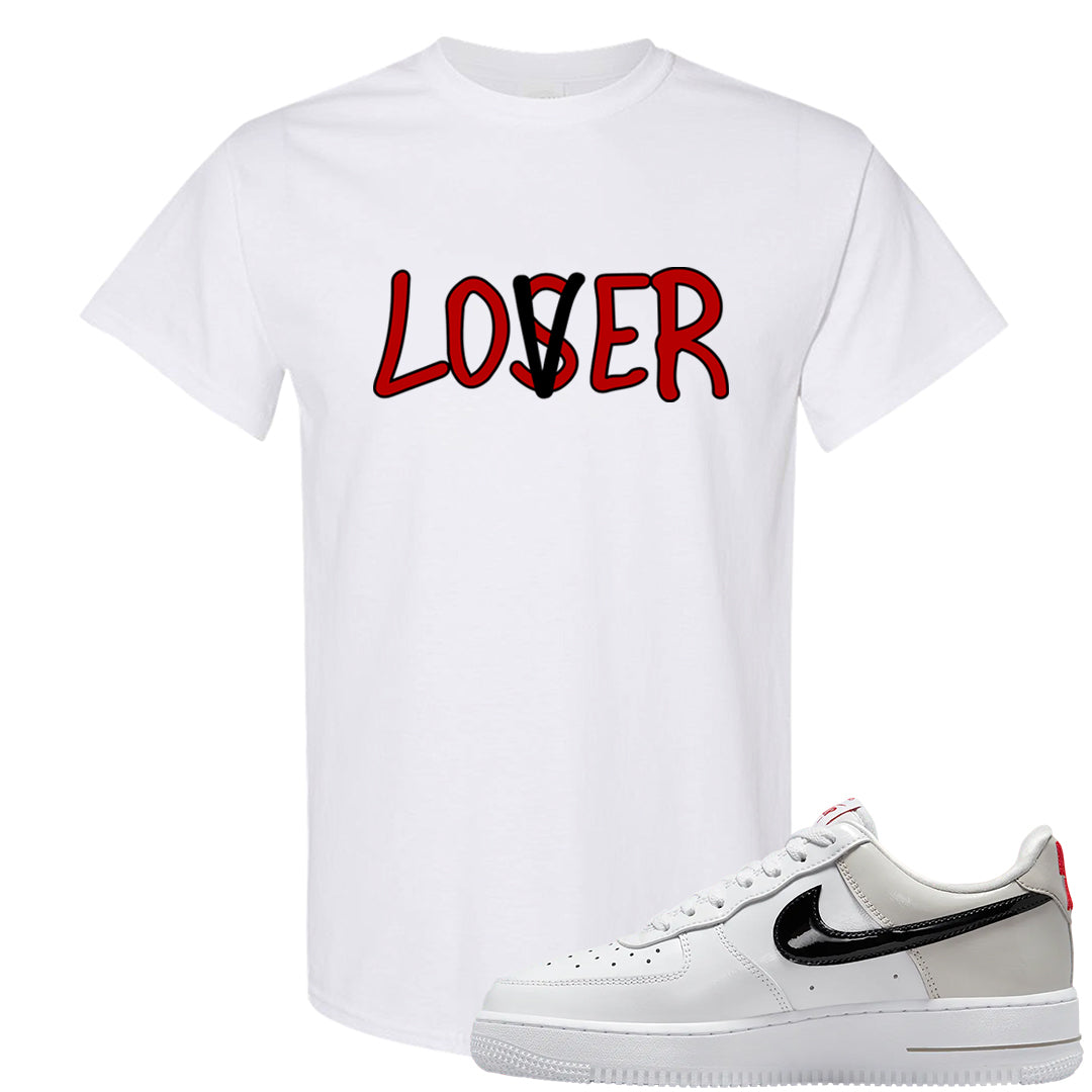 Light Iron Ore AF1s T Shirt | Lover, White