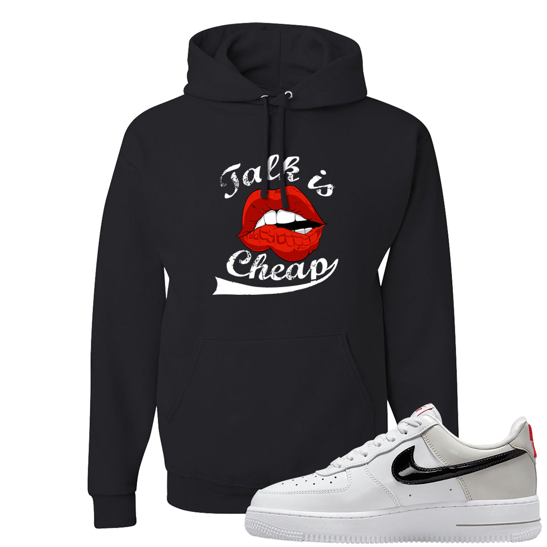 Light Iron Ore AF1s Hoodie | Talk Lips, Black