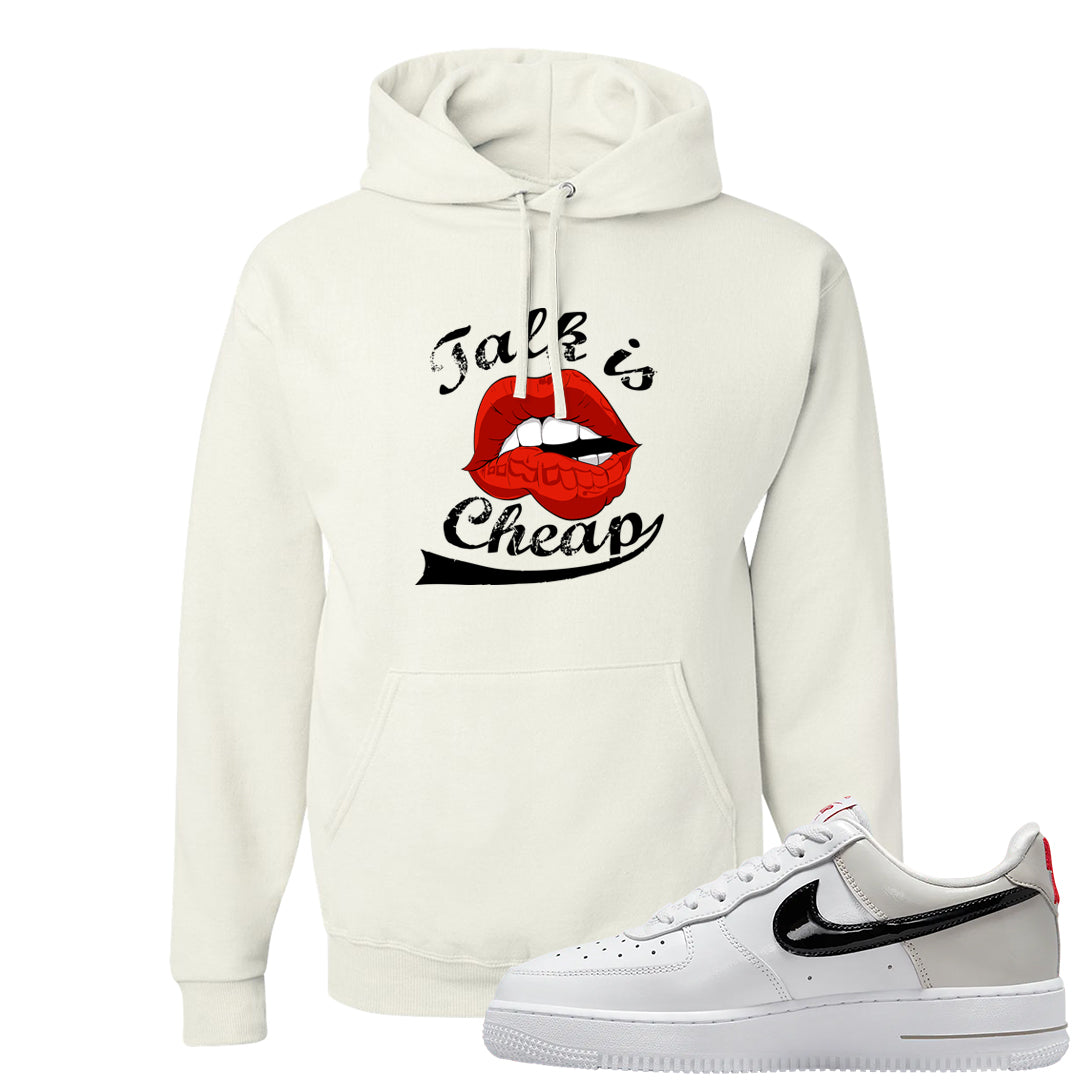 Light Iron Ore AF1s Hoodie | Talk Lips, White