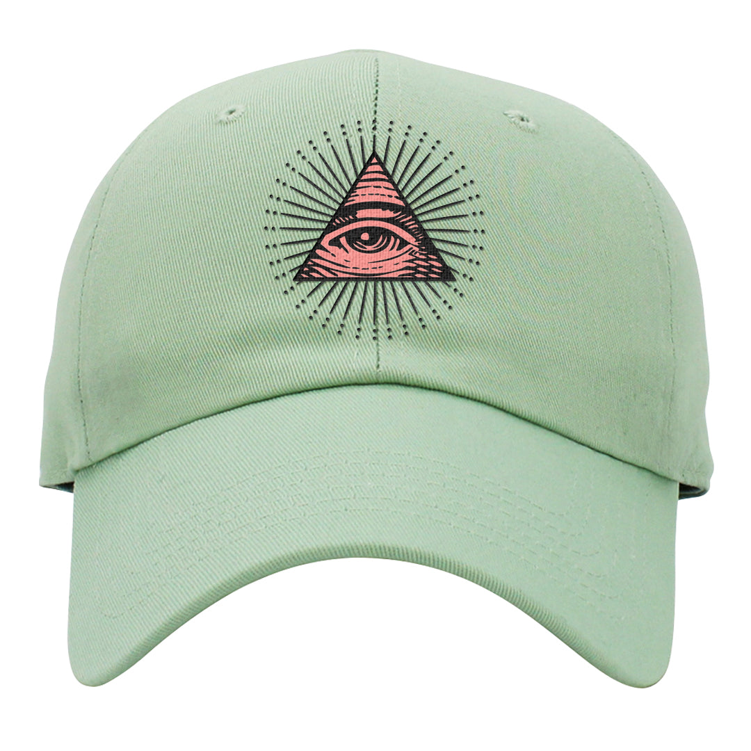 Multi-Pattern AF 1s Dad Hat | All Seeing Eye, Sage Green