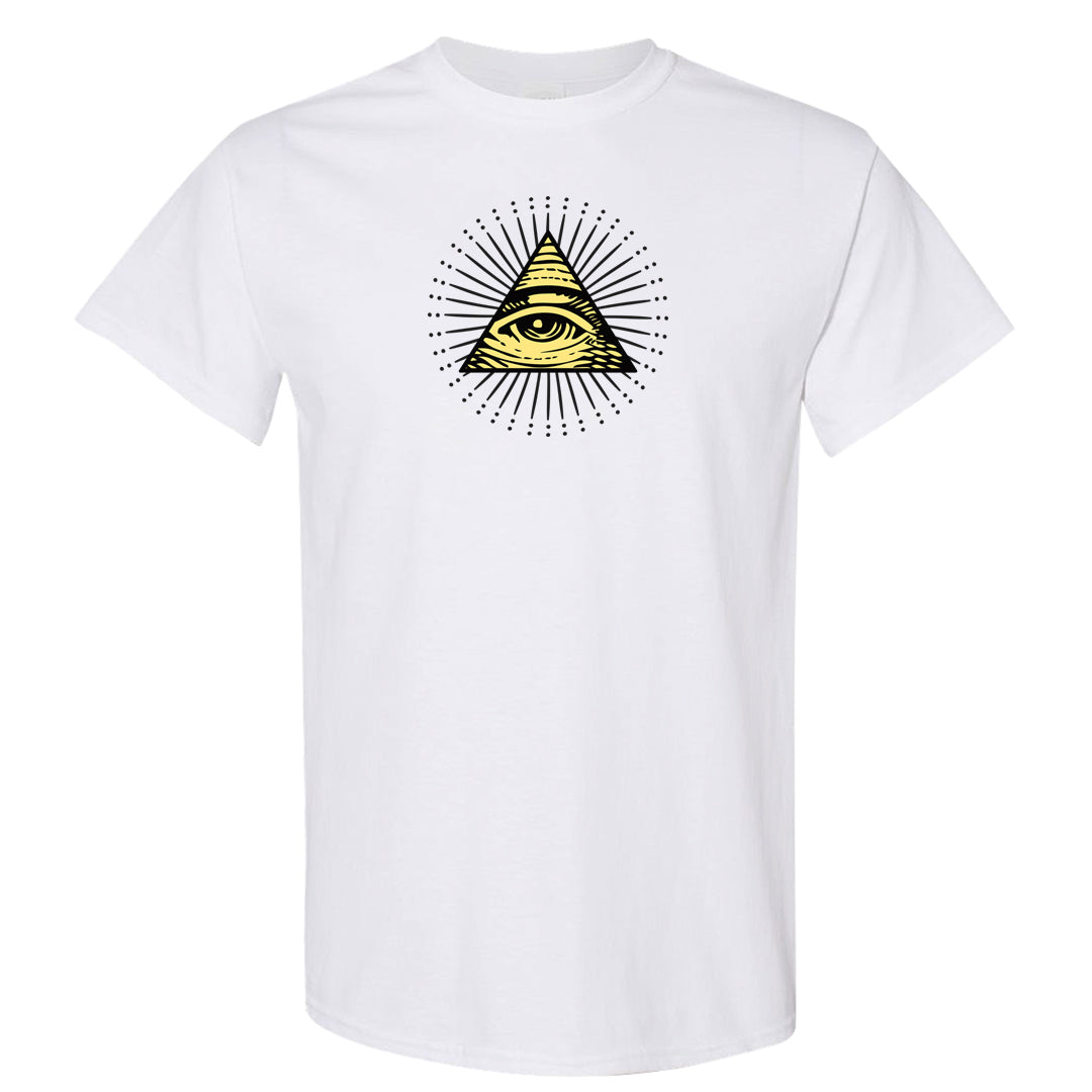 Multi-Pattern AF 1s T Shirt | All Seeing Eye, White